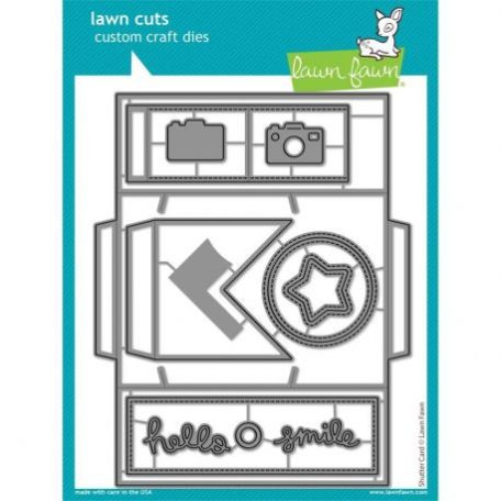 Vágósablon LF2432, Lawn Cuts Custom Craft Die / Shutter Card -  (1 csomag)