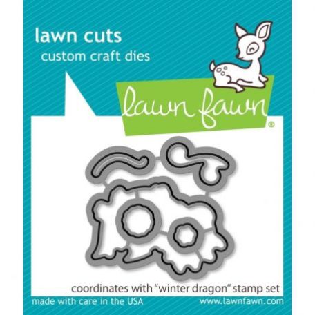 Vágósablon LF2425 bélyegzőhöz LF2426, Lawn Cuts Custom Craft Die / Winter Dragon -  (1 csomag)
