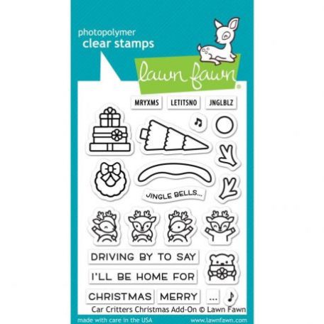 Szilikonbélyegző LF2423, Lawn Fawn Clear Stamps / Car Critters Christmas Add-On -  (1 csomag)