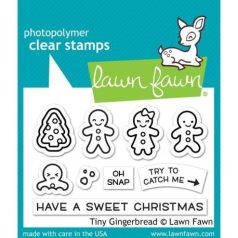   Szilikonbélyegző LF2417, Lawn Fawn Clear Stamps / Tiny Gingerbread (1 csomag)
