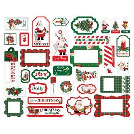 Carta Bella Kivágatok - Dear Santa / Ephemera - Frames & Tags (1 csomag)