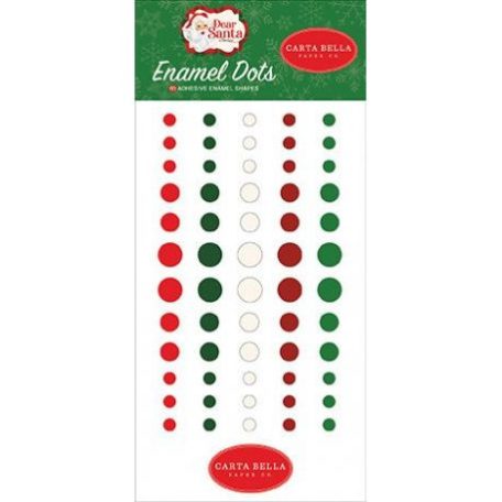 Díszítő pötty , Carta Bella Dear Santa / Enamel Dots -  (60 db)