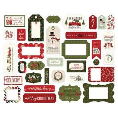   Carta Bella Kivágatok - Hello Christmas / Ephemera - Frames & Tags (1 csomag)