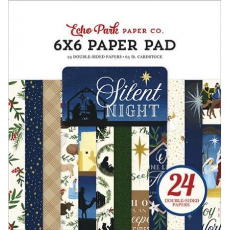 Papírkészlet 6", Echo Park Silent Night / Paper Pads - Kétoldalas (24 lap)