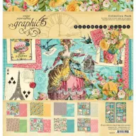   Papírkészlet 12", Graphic 45 Queen / Paper Pad -  (16 lap)