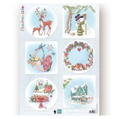   Kivágat EWK1280, Marianne Design Decoupage paper / Christmas Wishes deer -  (1 ív)