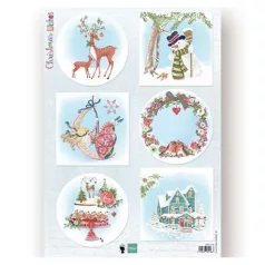   Kivágat EWK1280, Marianne Design Decoupage paper / Christmas Wishes deer -  (1 ív)