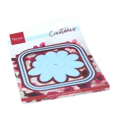   Vágósablon LR0673, Marianne Design Dies / Creatable - Square box & flower -  (1 csomag)