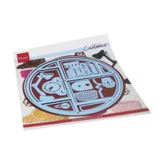   Vágósablon LR0677, Marianne Design Dies / Creatable - Circle Lay-Out -  (1 csomag)