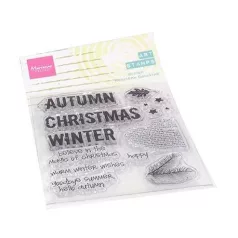   Szilikonbélyegző + vágósablon MM1630, Marianne Design Clear Stamp & Die / Art stamps Hello Fall -  (1 db)