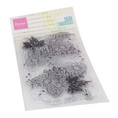   Szilikonbélyegző + vágósablon MM1633, Marianne Design Clear Stamp & Die / Art stamps Chrysant -  (1 db)