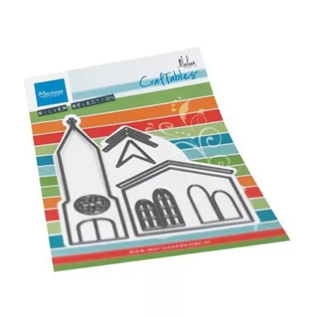 Vágósablon CR1520, Marianne Design Dies / Craftable - Church by Marleen -  (1 csomag)