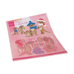   Vágósablon COL1490, Marianne Design Dies / Collectable - Eline's Meercats -  (1 csomag)