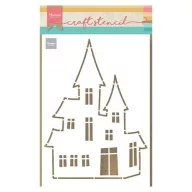   Stencil PS8075, Marianne Design Craft stencil / Haunted House (1 db)