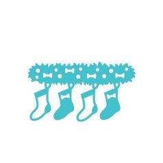 Vágósablon , Mini Christmas Die / Stockings -  (1 csomag)