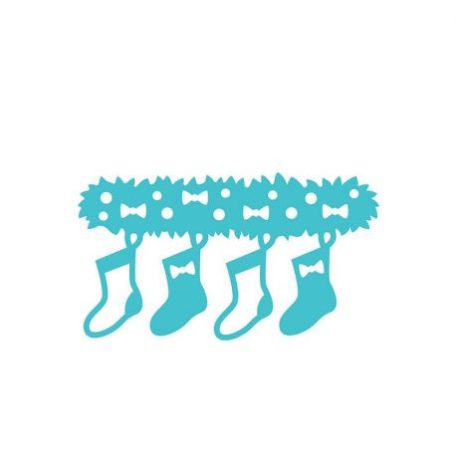 Vágósablon , Mini Christmas Die / Stockings -  (1 csomag)