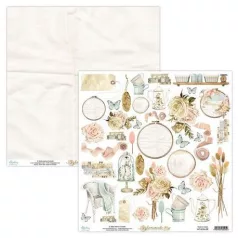   Scrapbook papír 12x12, Mintay Homemade / Kivágóív - Elements (1 lap)