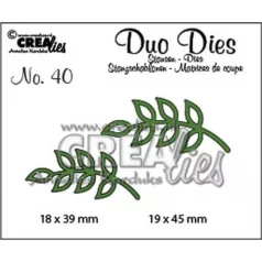 Vágósablon - Levelek - Leaves 8 - Crealies Dies (2 db)