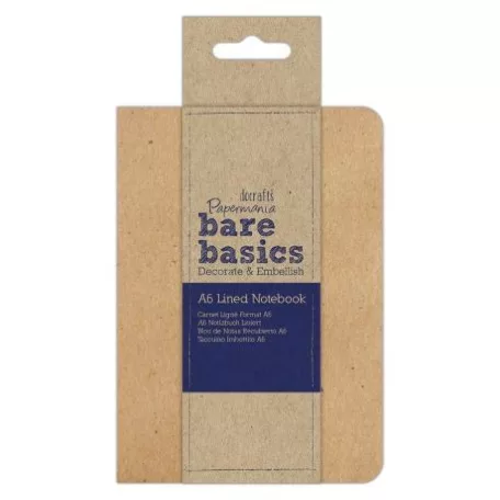 Jegyzetfüzet A6, Kraft Cover /  Lined Notebook - Vonalas (1 db)