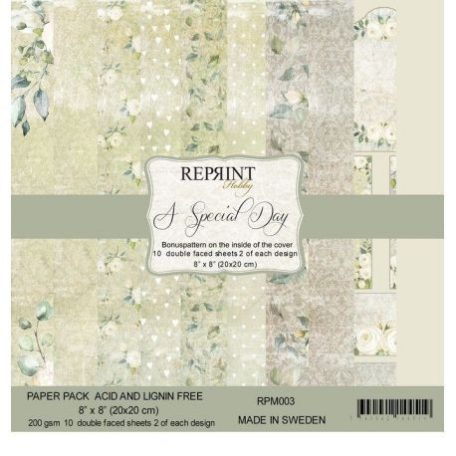 Papírkészlet 8", Reprint Paper Pack  / A Special Day - kétoldalas (10 lap)