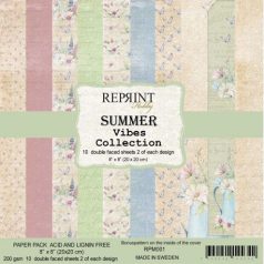   Papírkészlet 8", Reprint Paper Pack  / Summer Vibes - kétoldalas (10 lap)