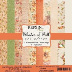   Papírkészlet 8", Reprint Paper Pack  / Shades of Fall - kétoldalas (10 lap)