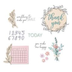   Vágósablon, bélyegzővel 664490, Time Out / Sizzix Framelits -  (1 csomag)