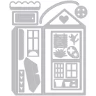 Vágósablon 663847, No Place Like Home / Sizzix Thinlits Die (1 csomag)