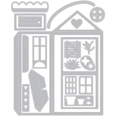   Vágósablon 663847, No Place Like Home / Sizzix Thinlits Die (1 csomag)