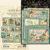   Graphic 45 Komment címkék Woodland Friends / Ephemera & Journaling Cards (1 csomag)
