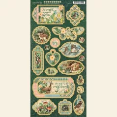 Graphic 45 Chipboard Woodland Friends (1 ív)