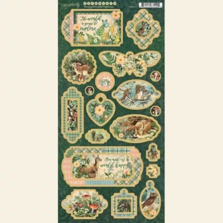 Graphic 45 Chipboard Woodland Friends (1 ív)