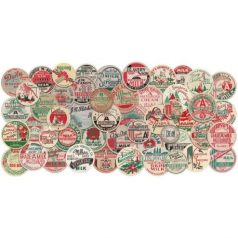   Díszítőelem , Milk Caps Christmas / Tim Holtz Idea-ology -  (1 csomag)