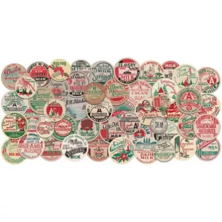 Díszítőelem , Milk Caps Christmas / Tim Holtz Idea-ology -  (1 csomag)