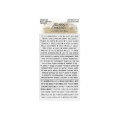   Díszítőelem , Remnant Rubs Christmas Tiny Text / Tim Holtz Idea-ology -  (1 csomag)