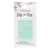   American Crafts Day-to-Day Planner Discs albumkorong small Mint (9 db)