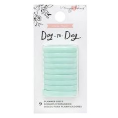   American Crafts Day-to-Day Planner Discs albumkorong small Mint (9 db)