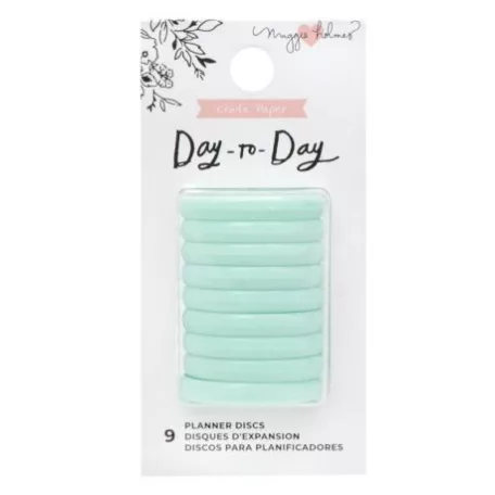 American Crafts Day-to-Day Planner Discs albumkorong small Mint (9 db)
