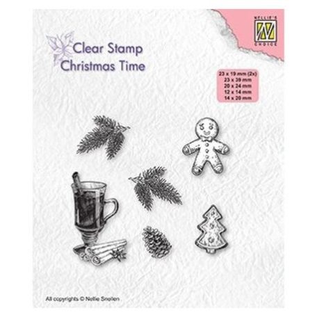 Szilikonbélyegző , Nellie's Choice Christmas time / Christmas decorations -  (1 db)