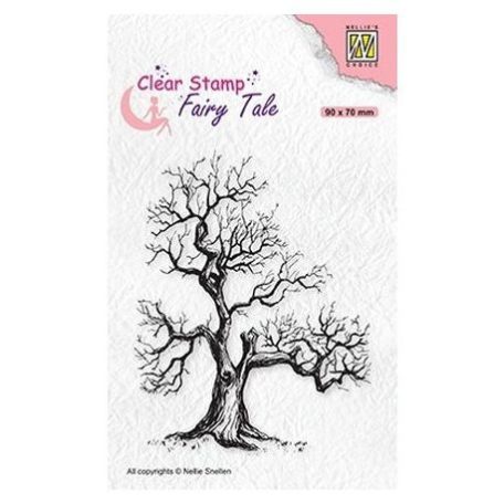 Szilikonbélyegző , Nellie's Choice Fairy Tale / Elves tree -  (1 db)