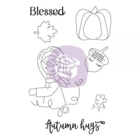 Gumibélyegző , Prima Marketing Cling Rubber Stamp / Autumn Hugs - Julie Nutting Mixed Media (1 csomag)