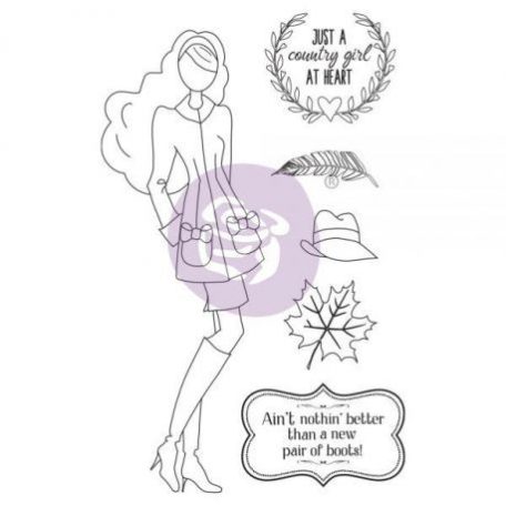 Gumibélyegző , Prima Marketing Cling Rubber Stamp / Jessi - Julie Nutting Mixed Media (1 csomag)
