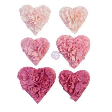 Díszítőelem - Virág , All The Hearts / Prima Marketing With Love -  (1 csomag)