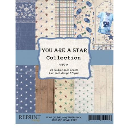 Papírkészlet 6", Reprint Paper Pack / You are a Star -  (20 lap)