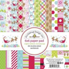   Papírkészlet 6", Doodlebug Design / Night Before Christmas - Paper Pad (24 lap)