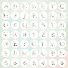   Scrapbook papír / Kivágóív 12x12,  Craft&You Paper / Dream Ceremony - elements to cut out (1 ív)