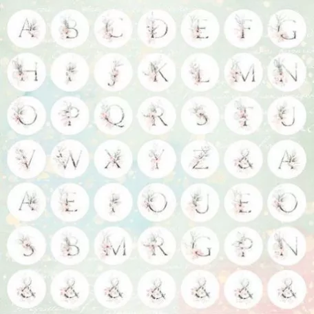 Scrapbook papír / Kivágóív 12x12,  Craft&You Paper / Dream Ceremony - elements to cut out (1 ív)