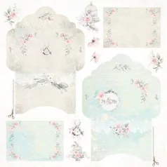   Scrapbook papír / Kivágóív 12x12,  Craft&You Paper / Dream Ceremony - elements to cut out (1 ív)