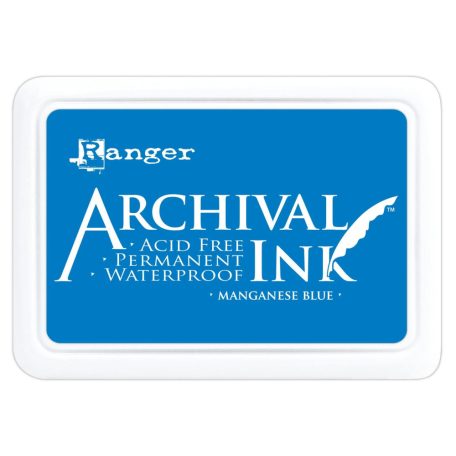 Bélyegzőpárna , Ranger Archival Ink / Manganese blue -  (1 db)