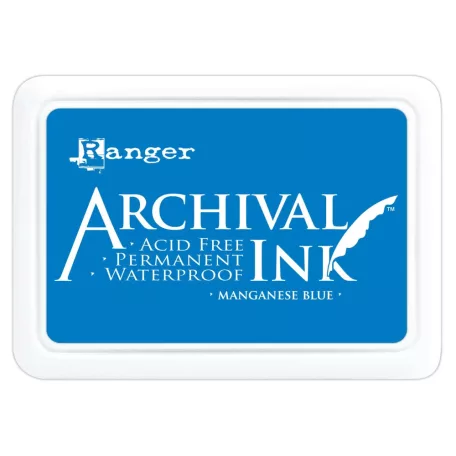 Bélyegzőpárna , Ranger Archival Ink / Manganese blue -  (1 db)